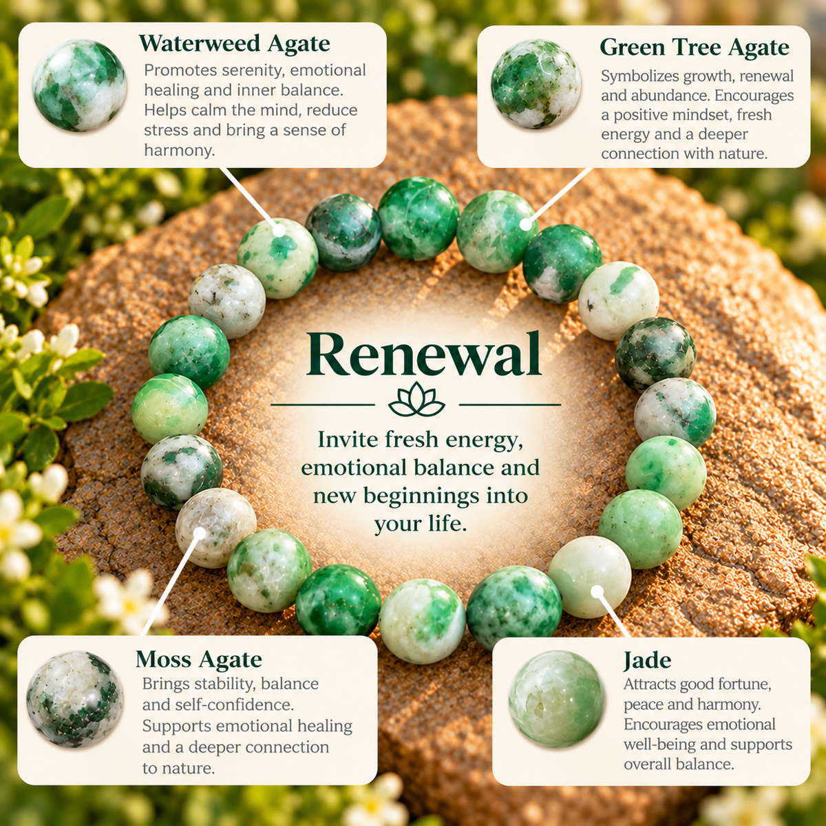 Renewal – Serenity & New Beginnings Bracelet