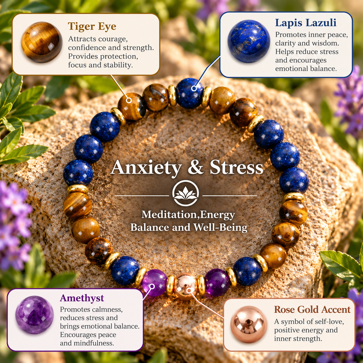 Anxiety & Stress – Intention Bracelet