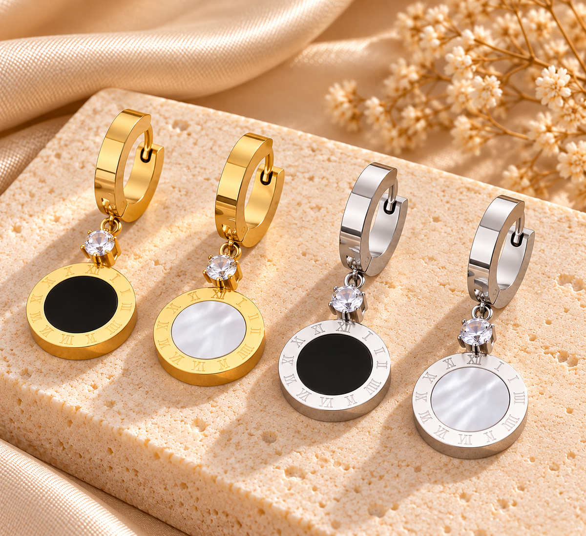 Luminou Halo Drop Earrings