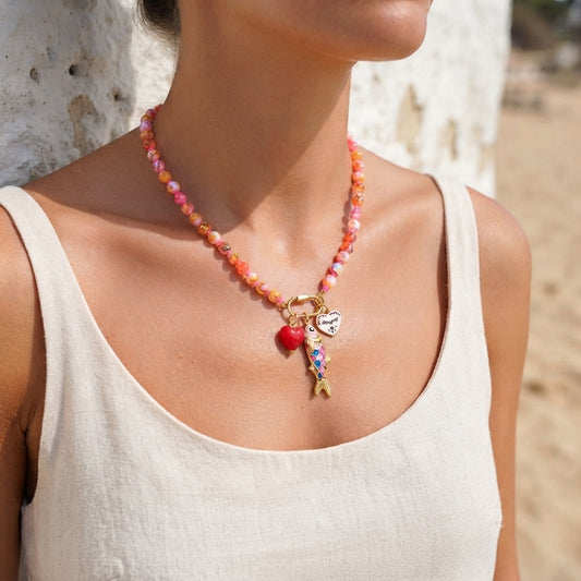 Koi Amore Necklace Charm Necklace