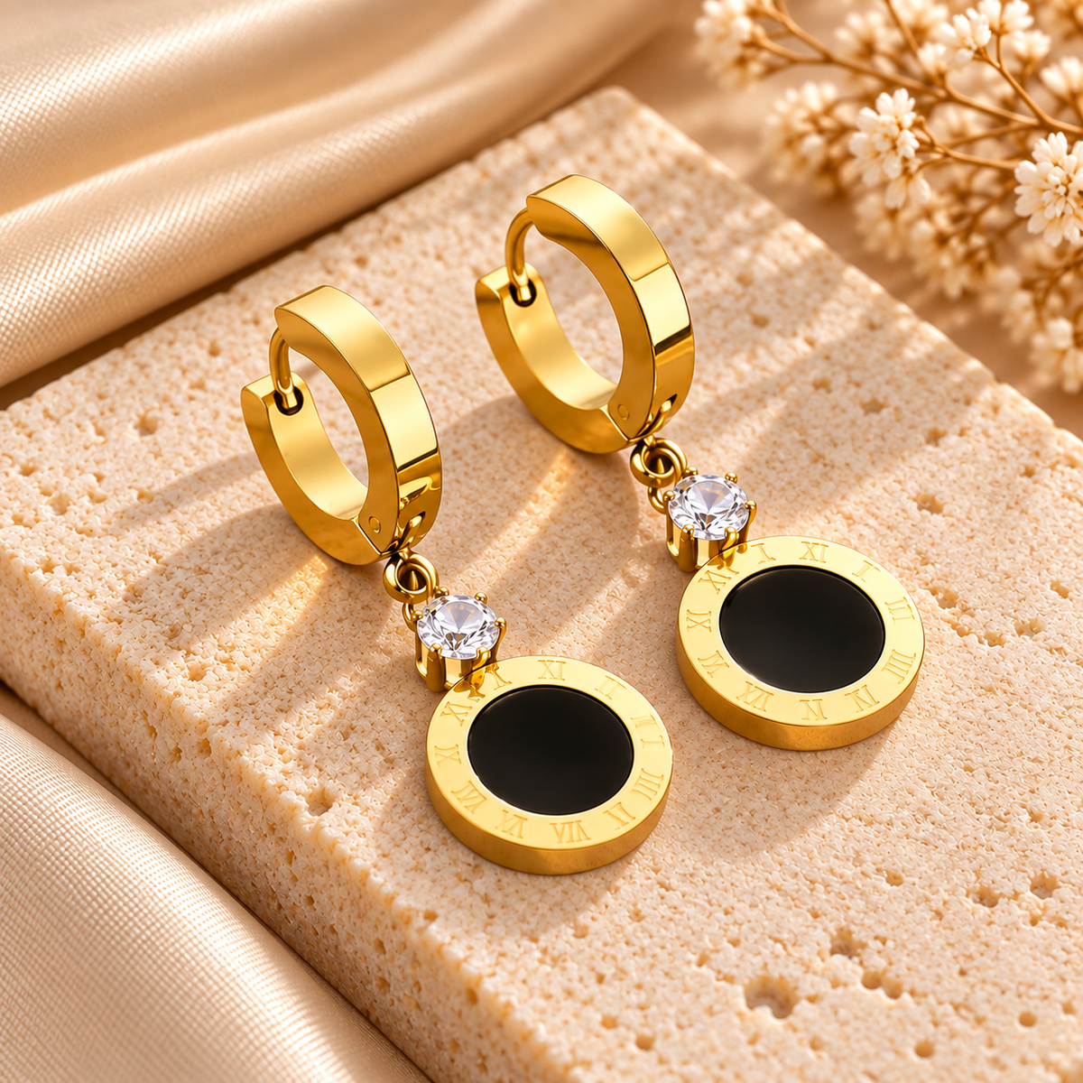 Luminou Halo Drop Earrings