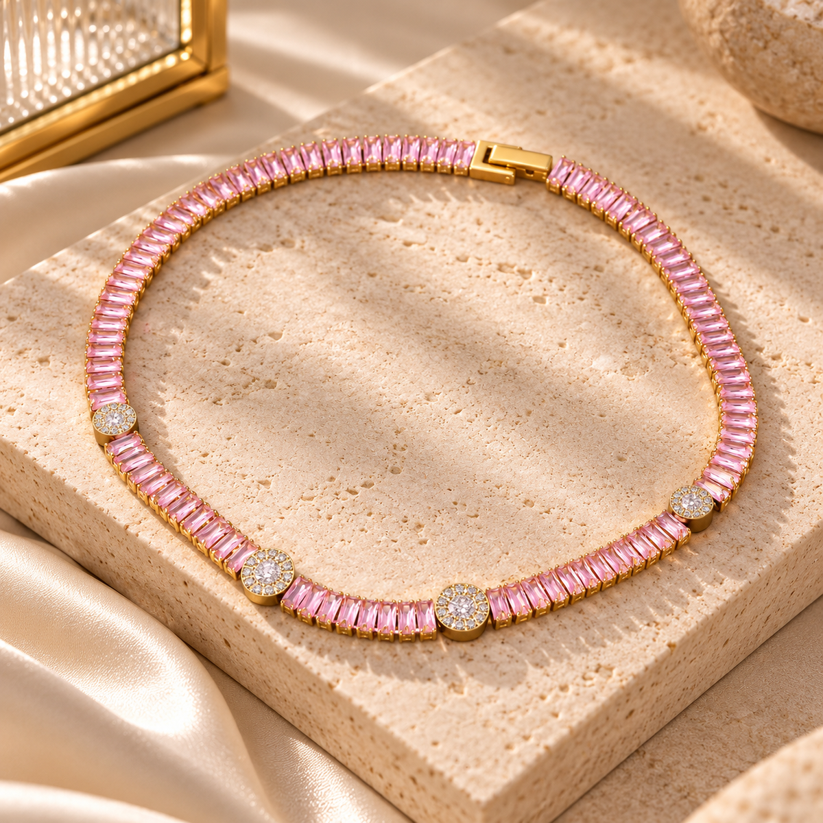 Colorful Crystal Pendant Necklace