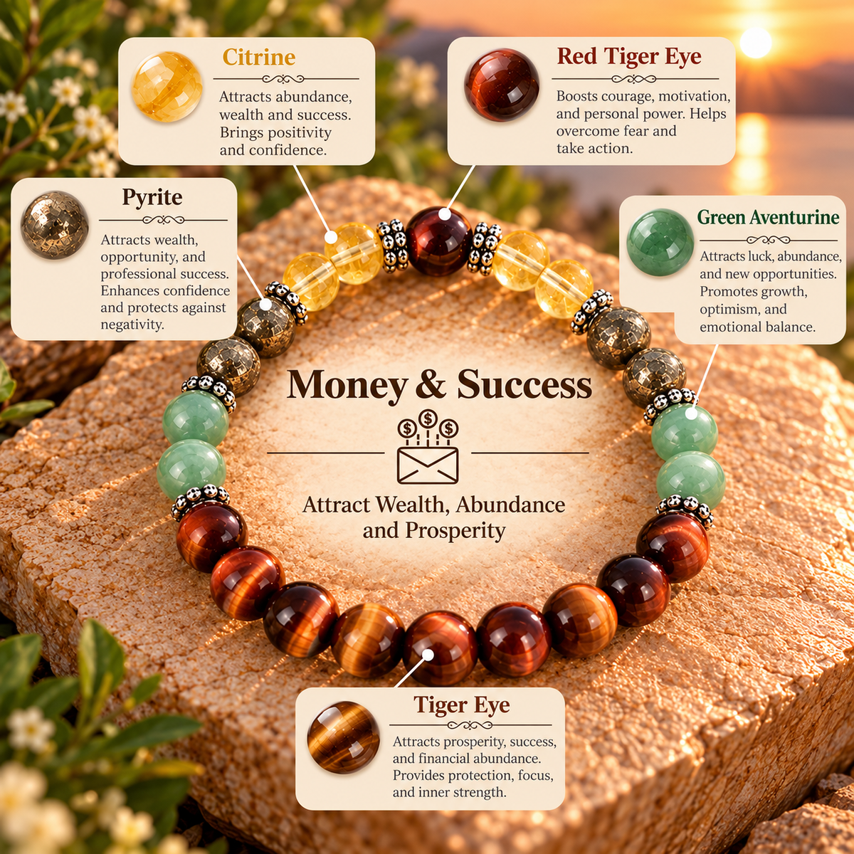 Money & Success – Intention Bracelet
