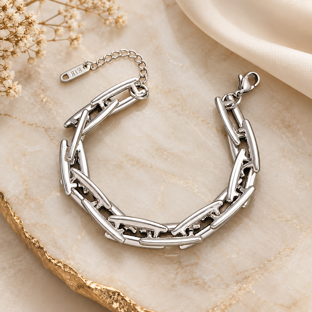 Geometric Link Bracelet