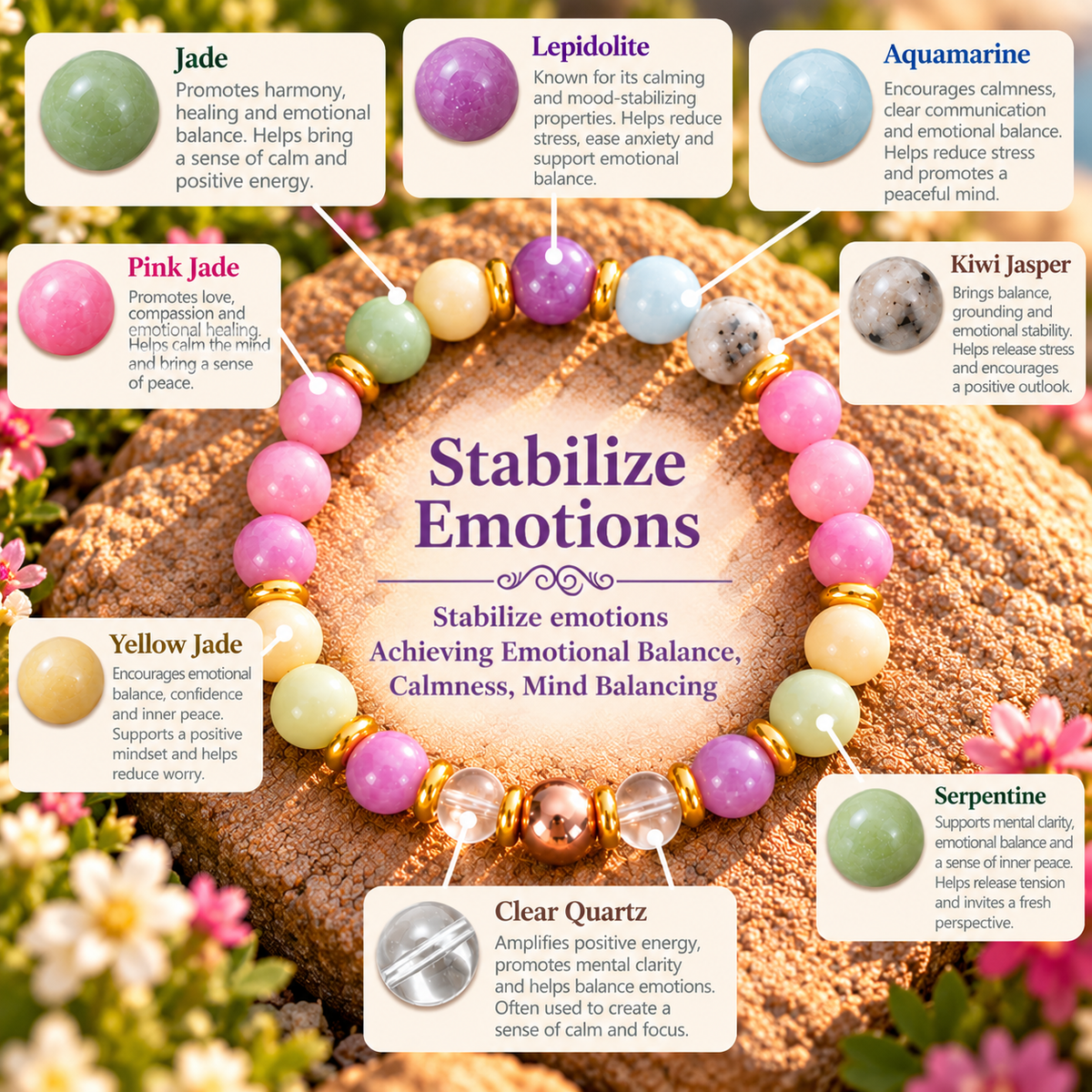 Stabilize Emotions – Balance & Inner Peace Bracelet