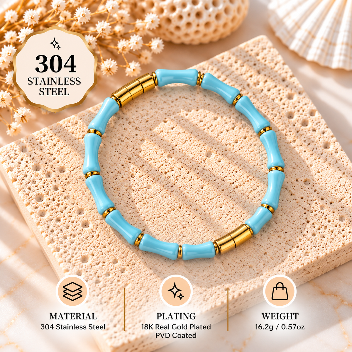 Colorful Enamel Bamboo Tube Bangle